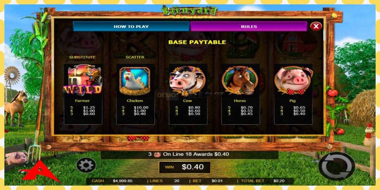 Slot dimostrativo Barnyard Bonanza gratuito e senza registrazione, immagine - 1