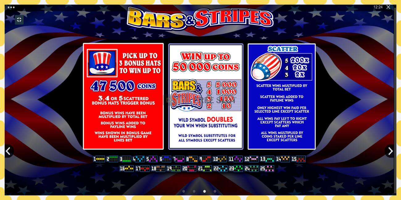 Demo slot Bars and Stripes free and without registration, picture - 1