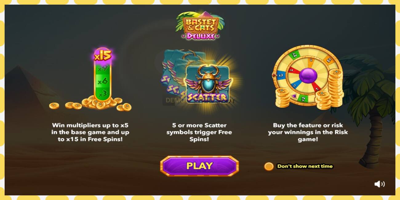 Demo slot Bastet & Cats Deluxe free and without registration, picture - 1