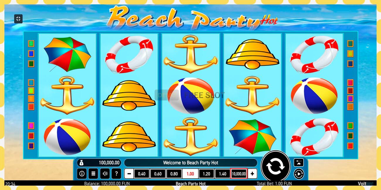 Demo slot Beach Party Hot free and without registration, picture - 1