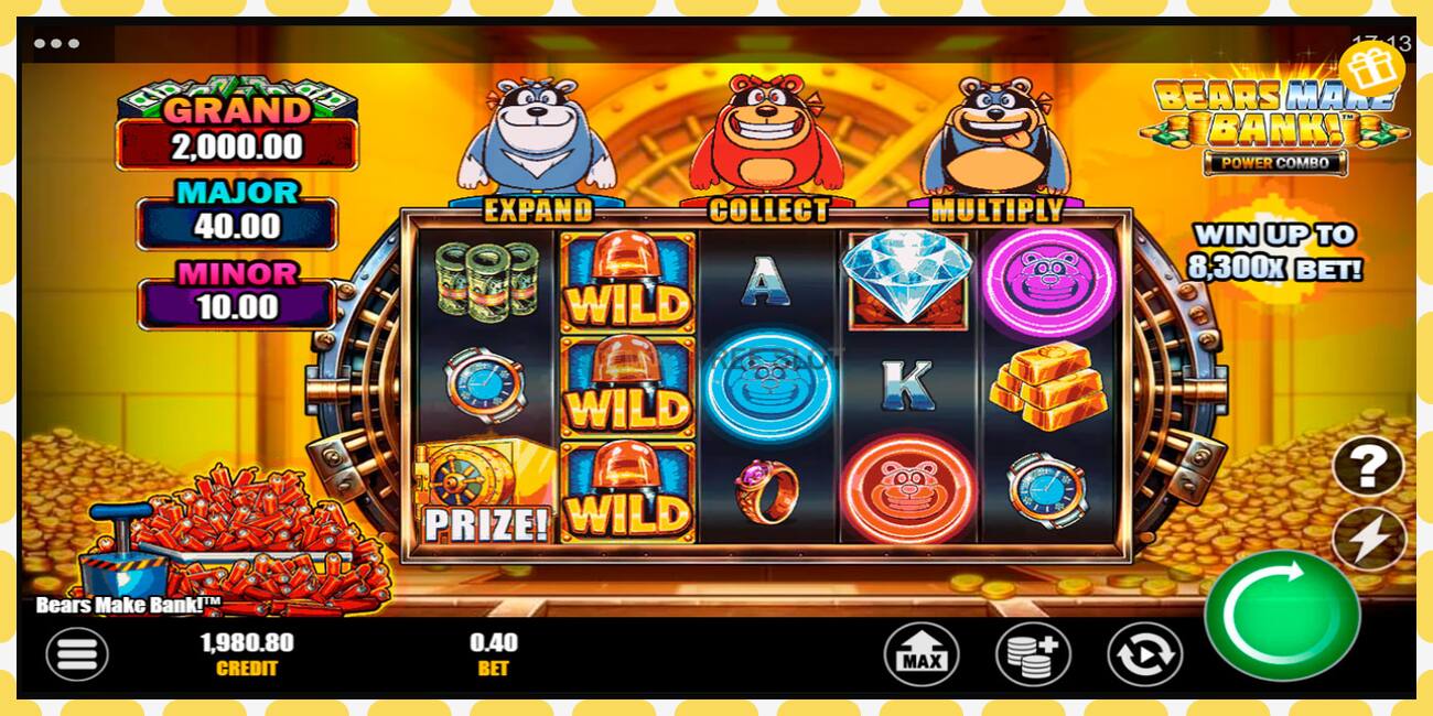 Demo slot Bears Make Bank! Power Combo free and without registration, picture - 1