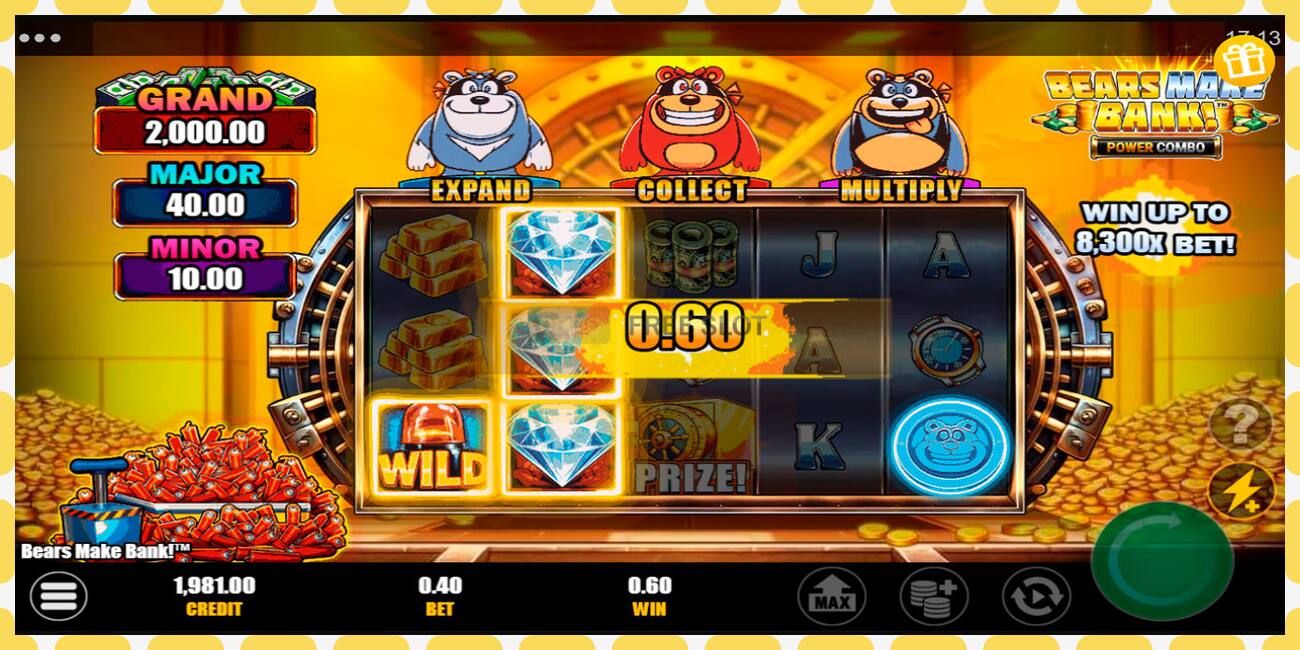 Demo slot Bears Make Bank! Power Combo free and without registration, picture - 1