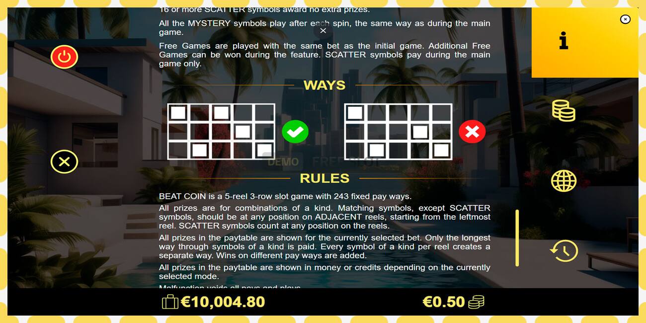 Demo slot Beat Coin free and without registration, picture - 1