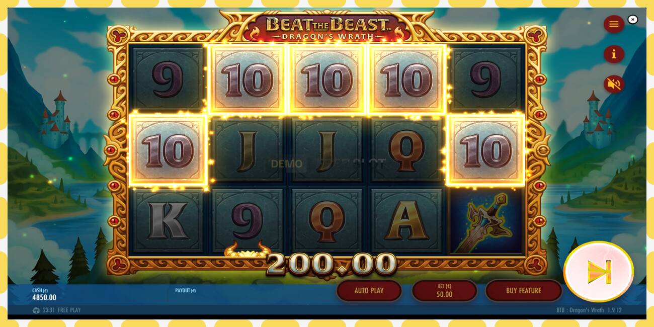 Demo slot Beat the Beast Dragons Wrath free and without registration, picture - 1