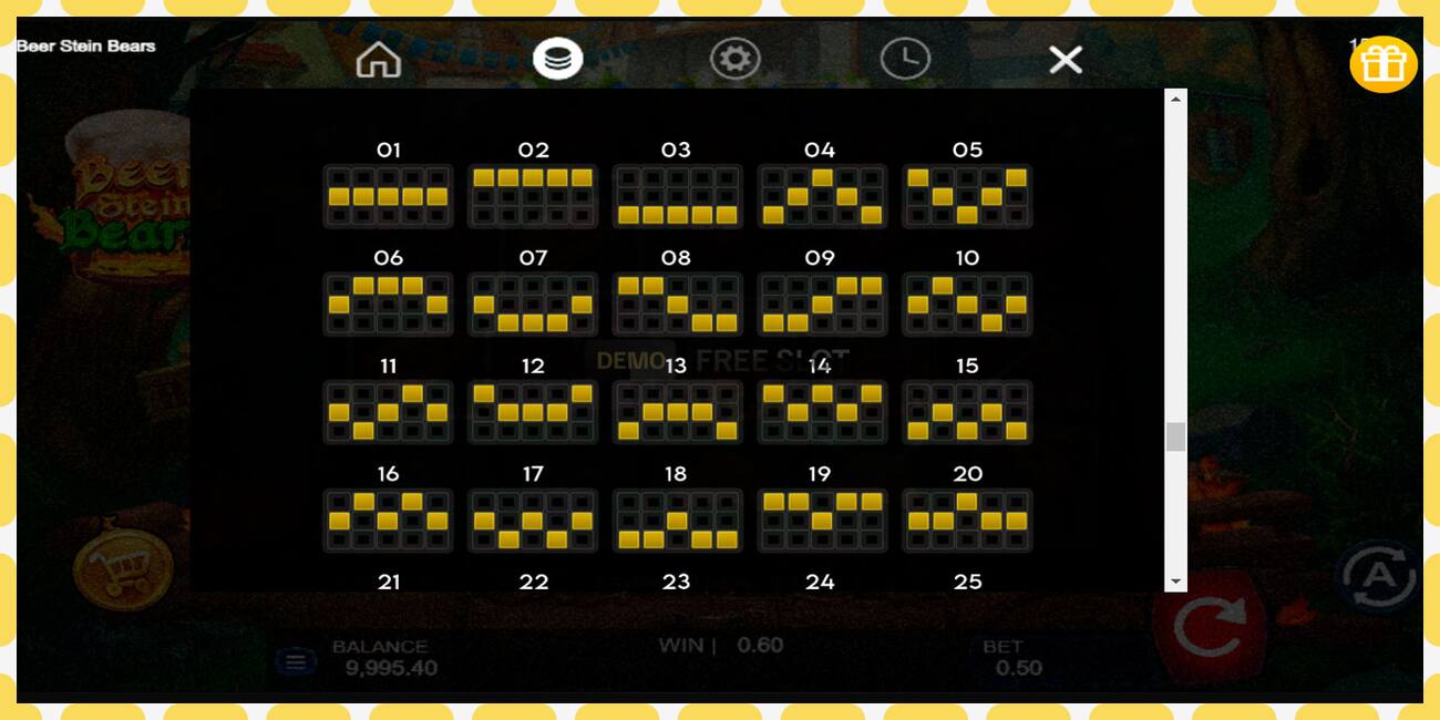 Demo slot Beer Stein Bears නොමිලේ සහ ලියාපදිංචියකින් තොරව, පින්තූරය - 1