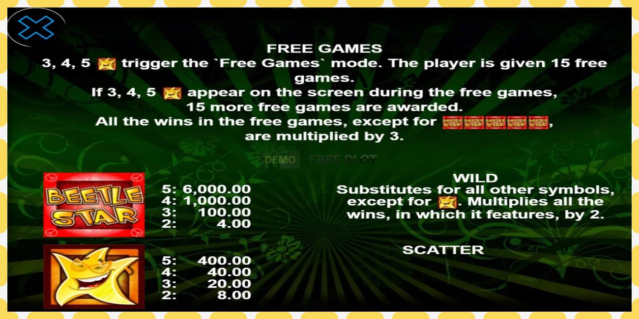 Demo slot Beetle Star free and without registration, picture - 1