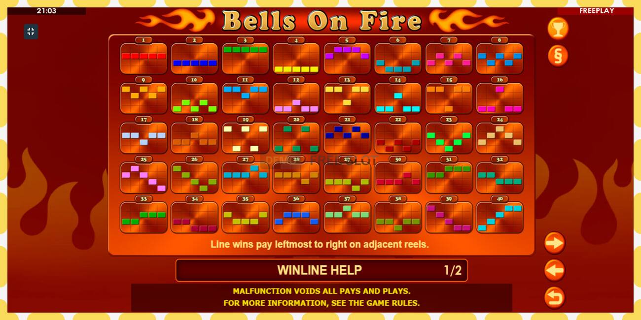 Demo slot Bells on Fire free and without registration, picture - 1