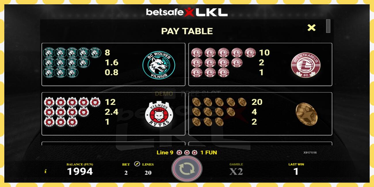 Demo slot Betsafe LKL free and without registration, picture - 1