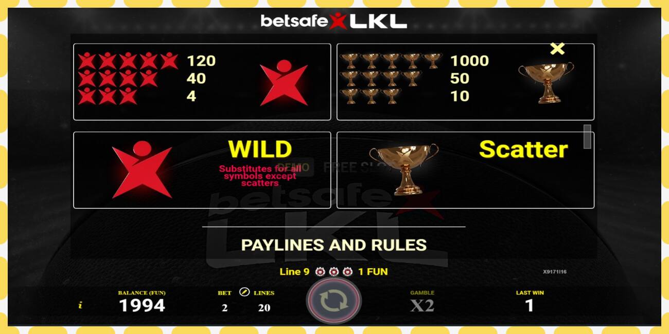 Demo slot Betsafe LKL free and without registration, picture - 1