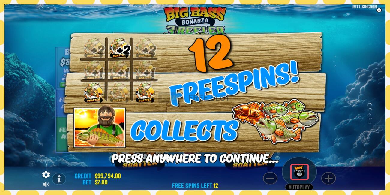 Demo slot Big Bass Bonanza 3 Reeler free and without registration, picture - 1