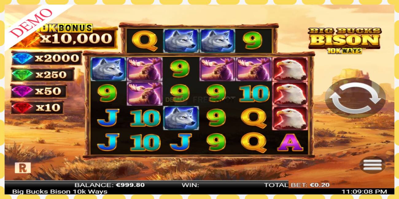 Demo slot Big Bucks Bison 10K Ways free and without registration, picture - 1