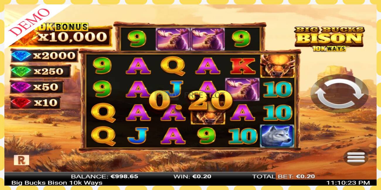 Demo slot Big Bucks Bison 10K Ways free and without registration, picture - 1