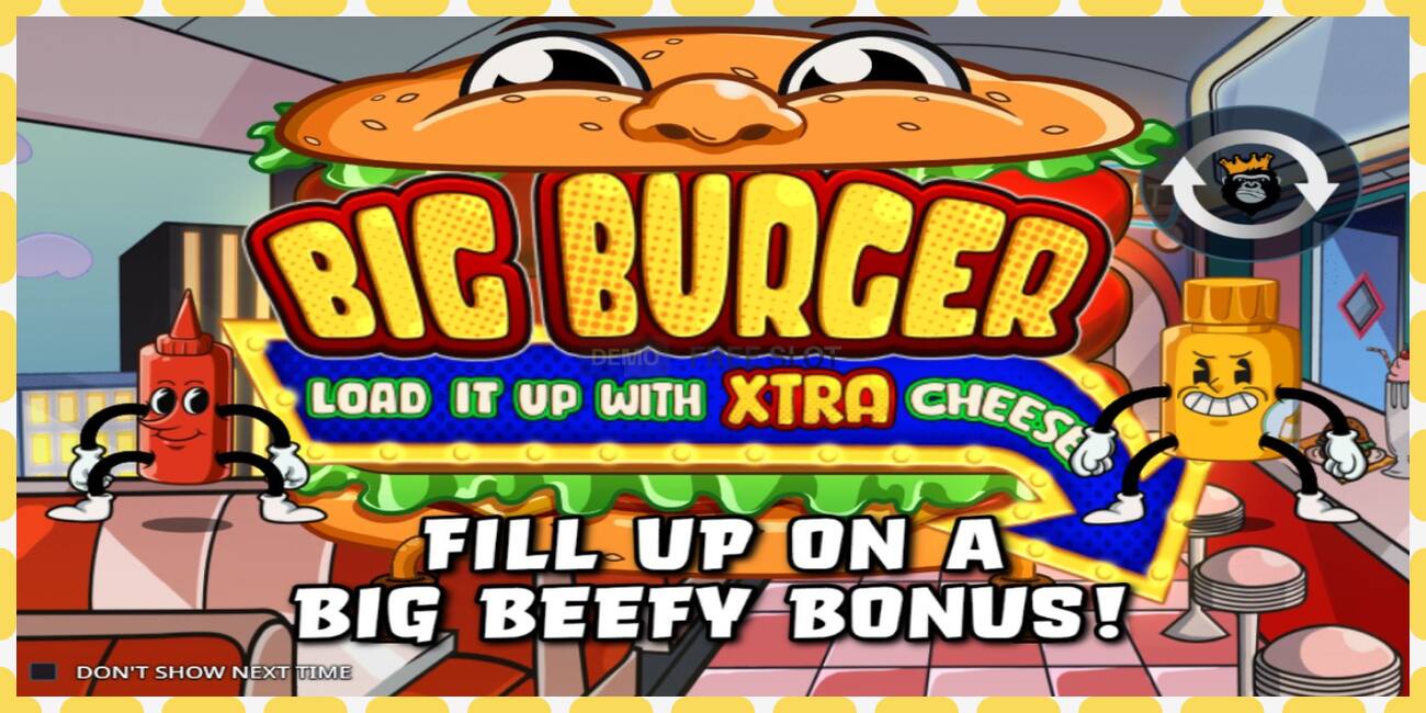 Emplacement de démonstration Big Burger Load it up with Xtra Cheese gratuit et sans inscription, image - 1