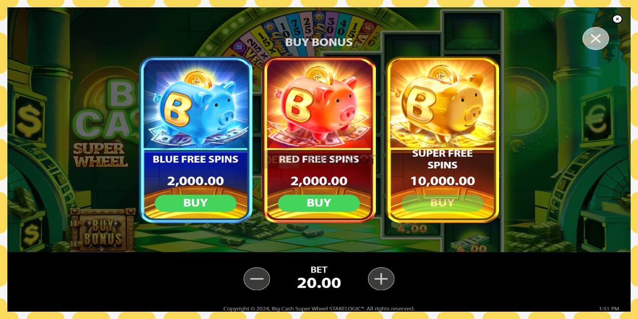 Demo slot Big Cash Super Wheel free and without registration, picture - 1