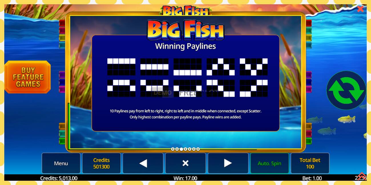 Demo-spor Big Fish gratis og uten registrering, bilde - 1