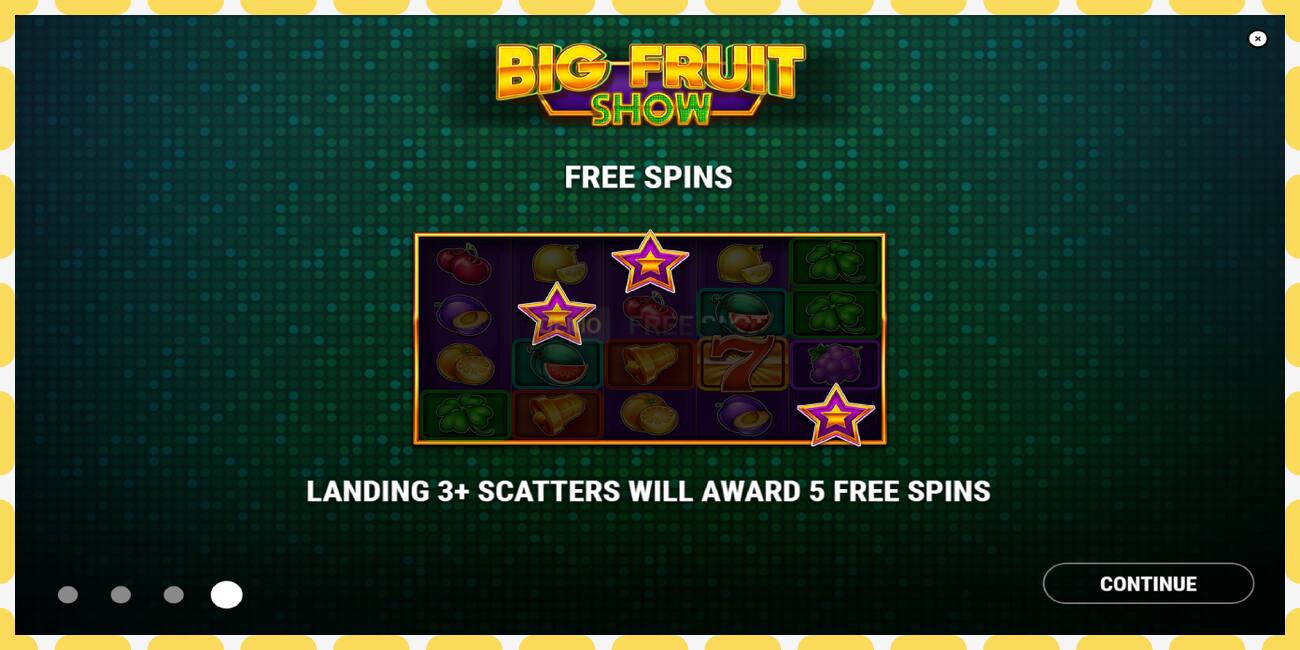 Demo slot Big Fruit Show free and without registration, picture - 1