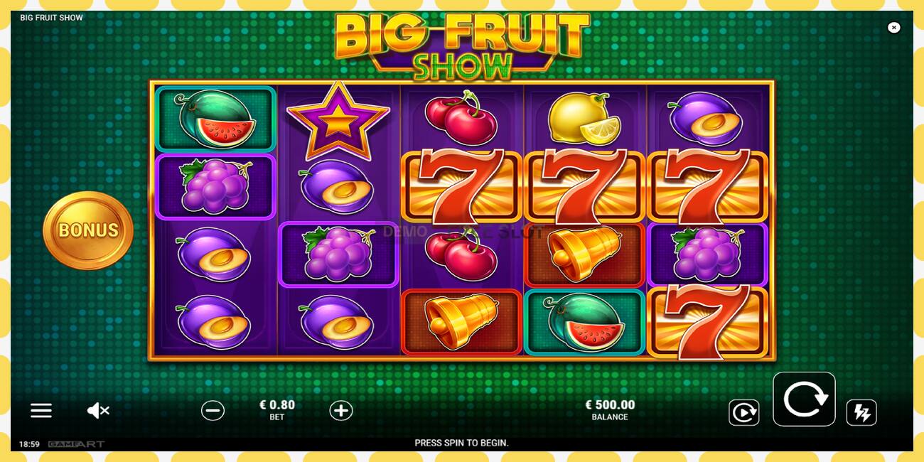 Demo slot Big Fruit Show free and without registration, picture - 1