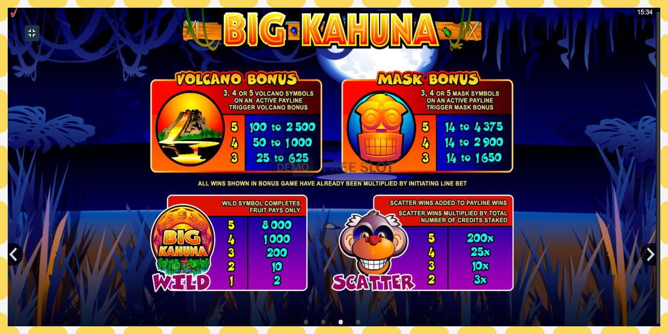 Demo slot Big Kahuna free and without registration, picture - 1