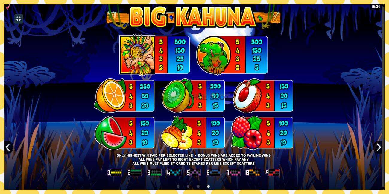 Demo slot Big Kahuna free and without registration, picture - 1