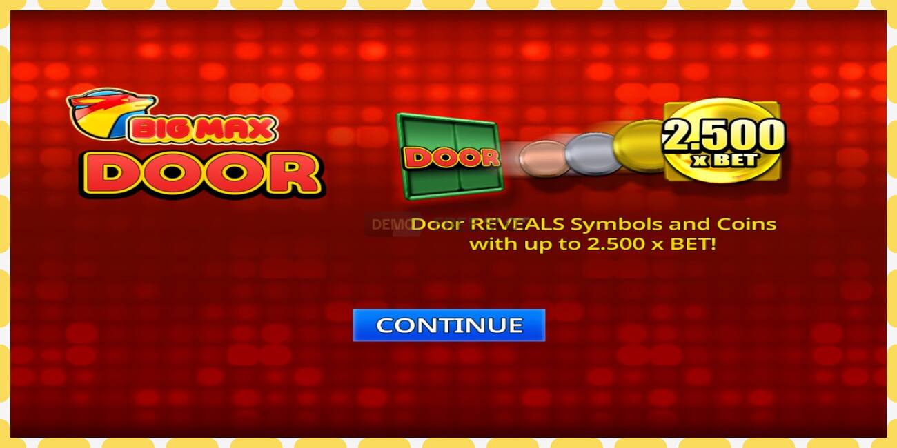 Slot demo Big Max Door gratuit și fără înregistrare, imagine - 1