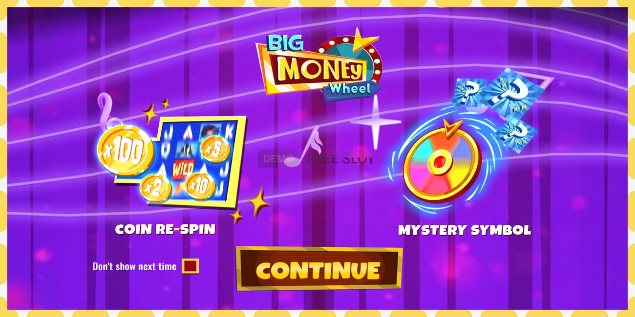 Demo slot Big Money Wheel free and without registration, picture - 1