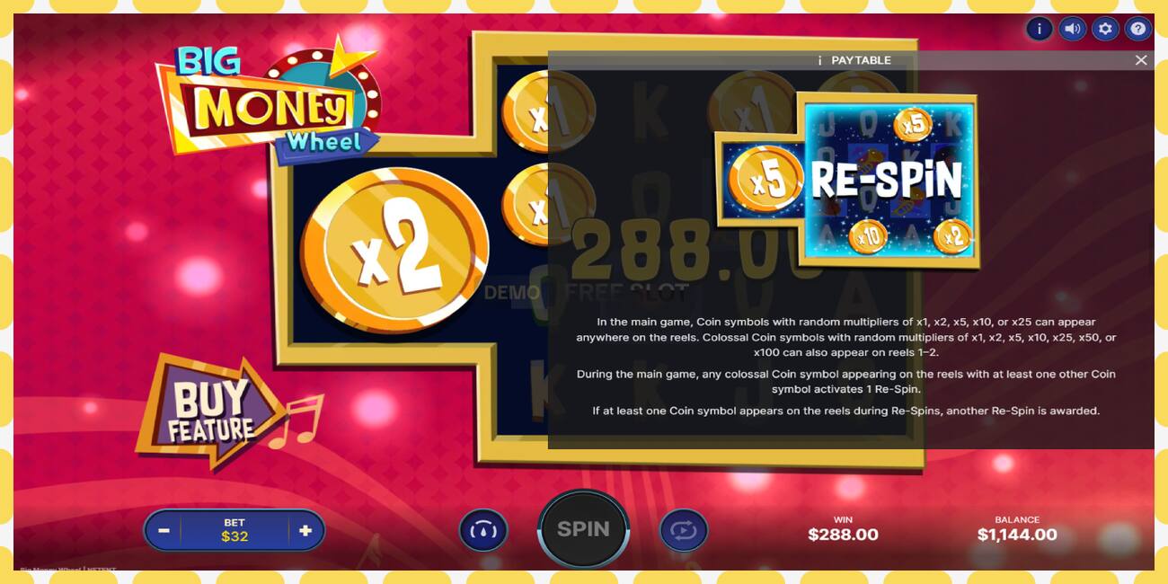 Demo slot Big Money Wheel free and without registration, picture - 1