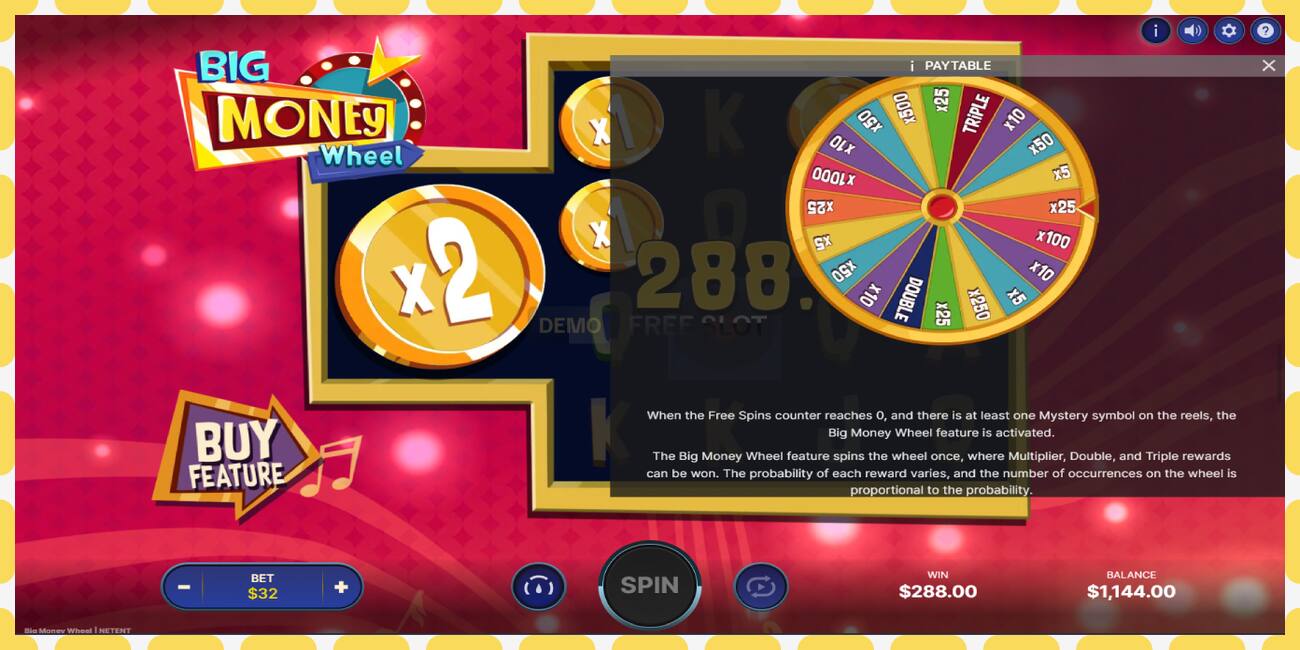 Demo slot Big Money Wheel free and without registration, picture - 1