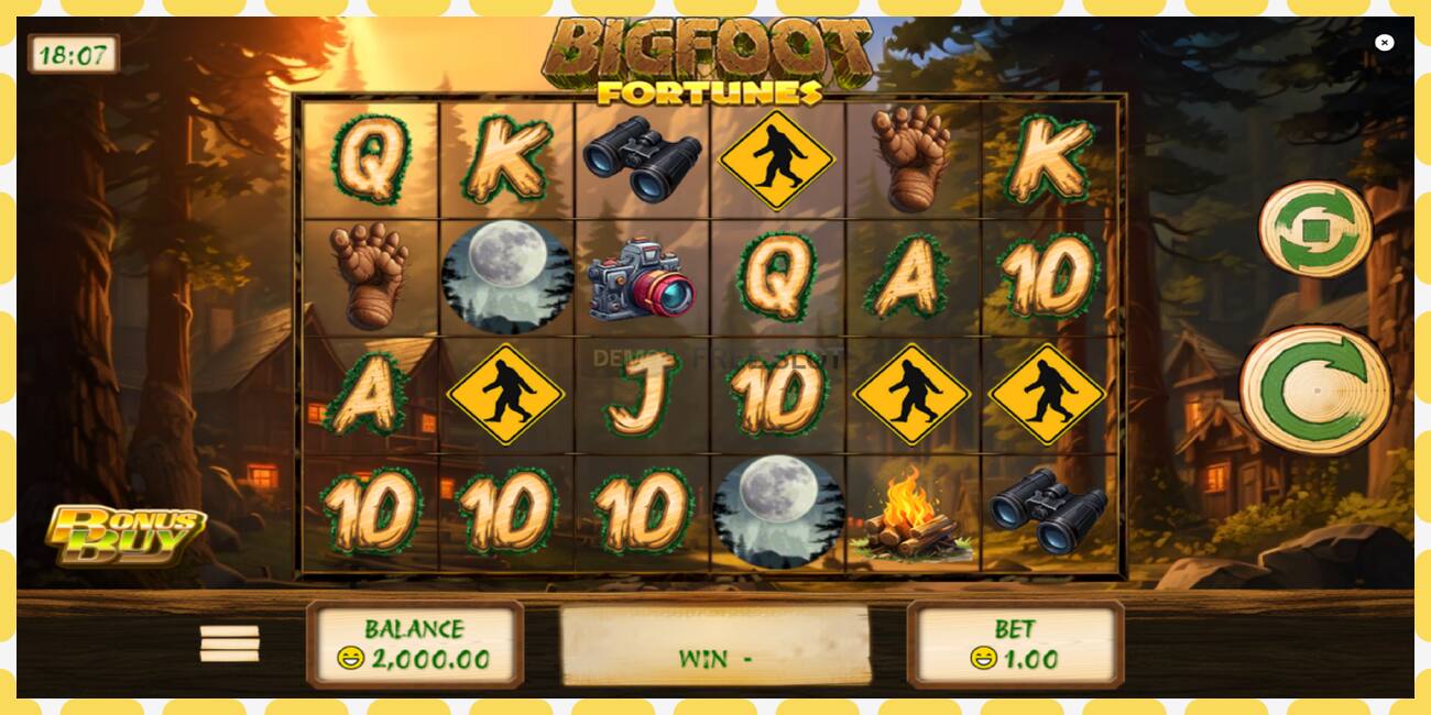 Demo lizdas Bigfoot Fortunes nemokamai ir be registracijos, paveikslėlį - 1