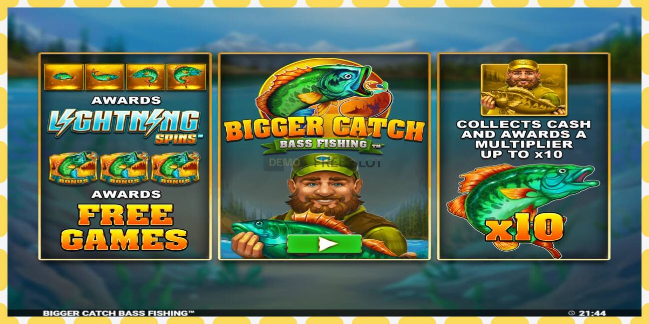 Demo slot Bigger Catch Bass Fishing free and without registration, picture - 1