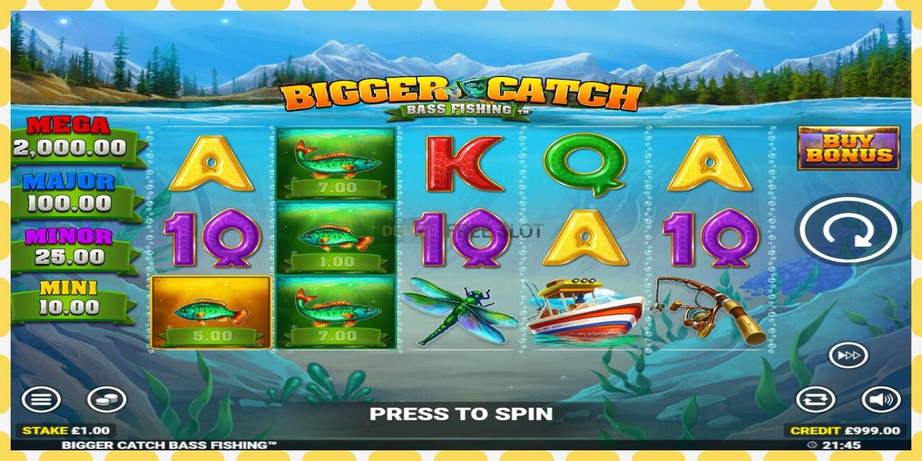 Demo slot Bigger Catch Bass Fishing free and without registration, picture - 1