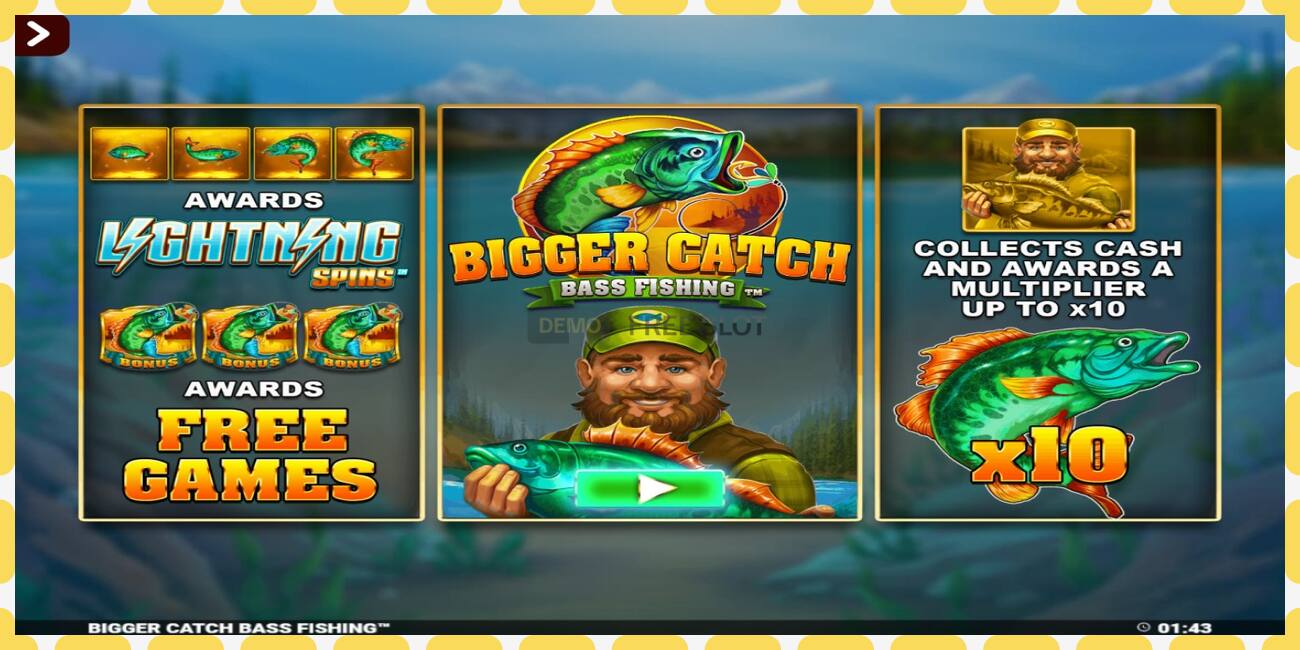 Demo slot Bigger Catch Bass Fishing Rapid Fire Jackpots free and without registration, picture - 1