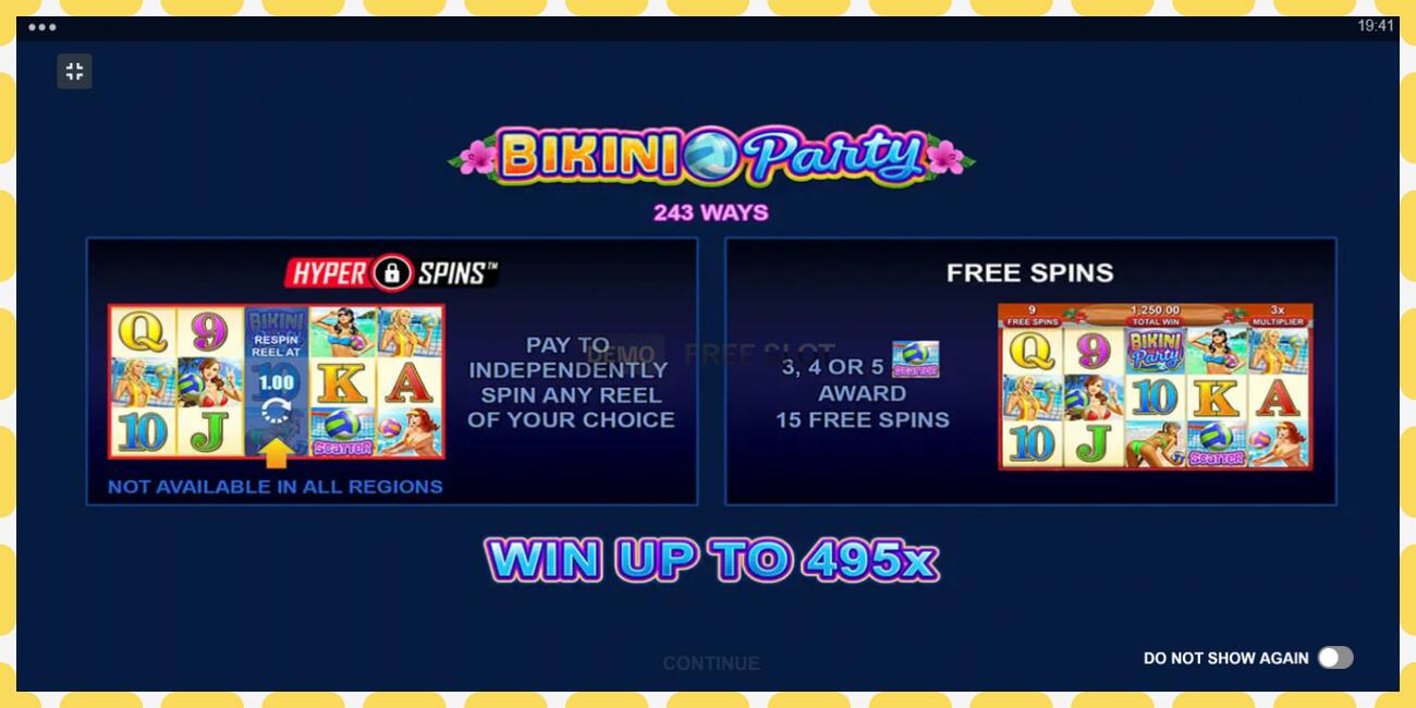 Slot demo Bikini Party gratis dan tanpa registrasi, gambar - 1