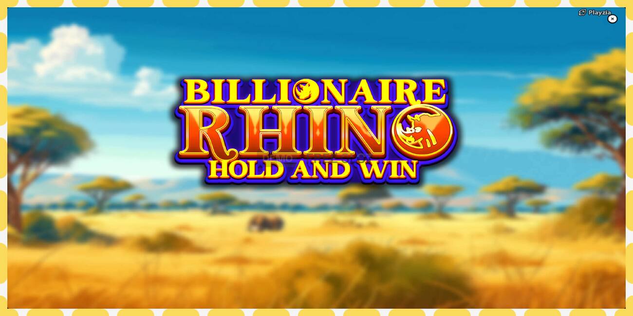 Demo slot Billionaire Rhino නොමිලේ සහ ලියාපදිංචියකින් තොරව, පින්තූරය - 1