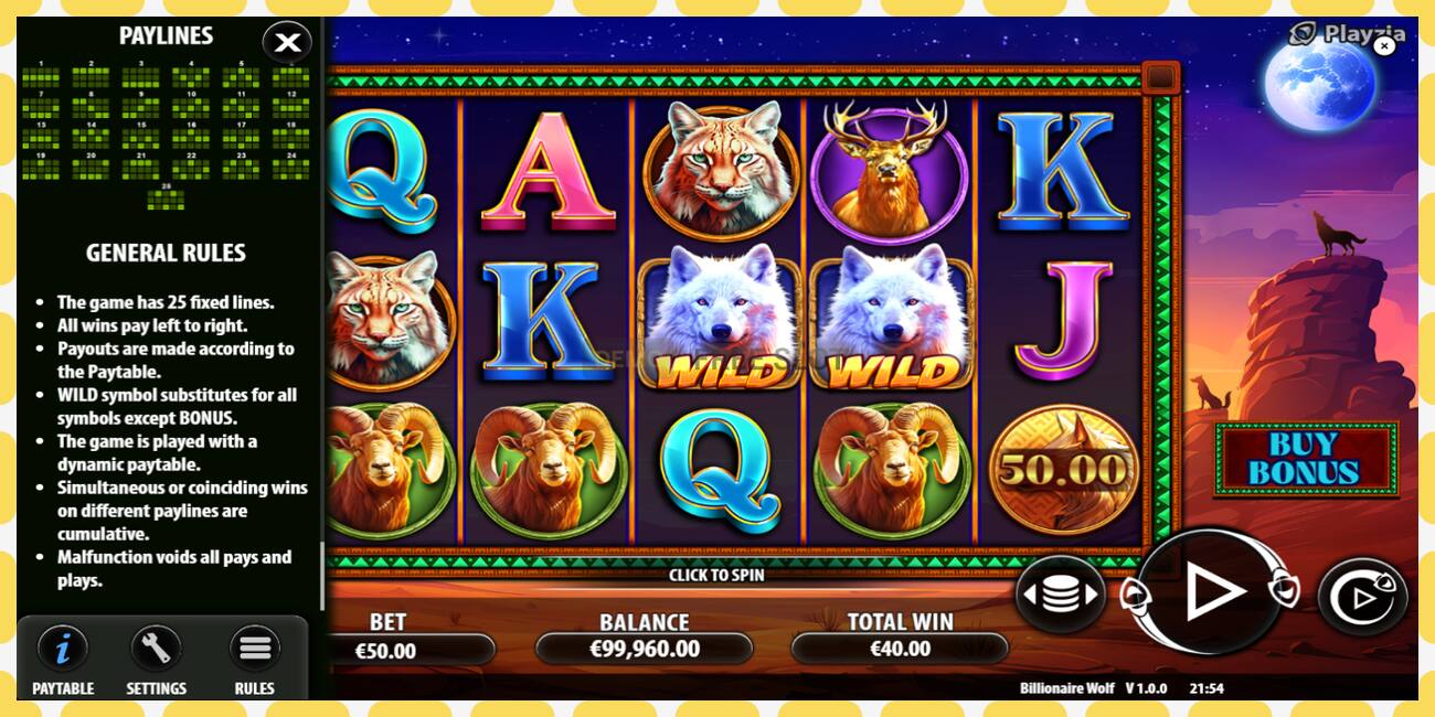 Slot dimostrativo Billionaire Wolf gratuito e senza registrazione, immagine - 1