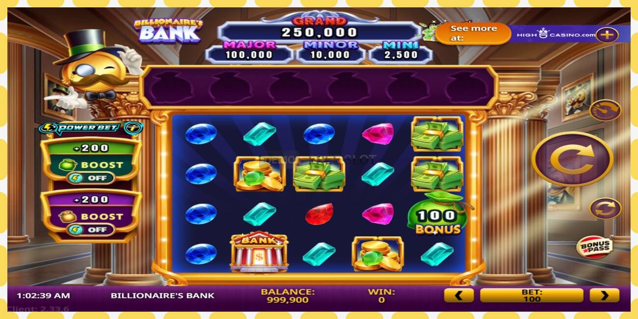 Demo slot Billionaires Bank free and without registration, picture - 1