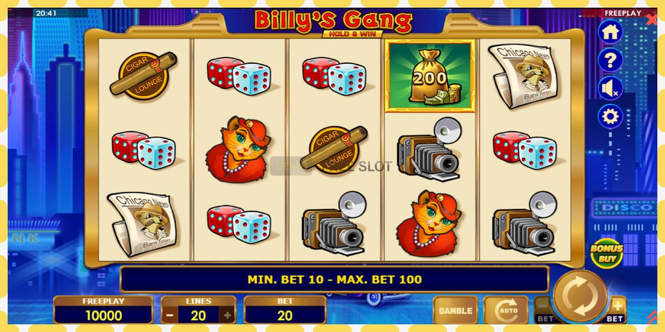 Demo slot Billys Gang free and without registration, picture - 1