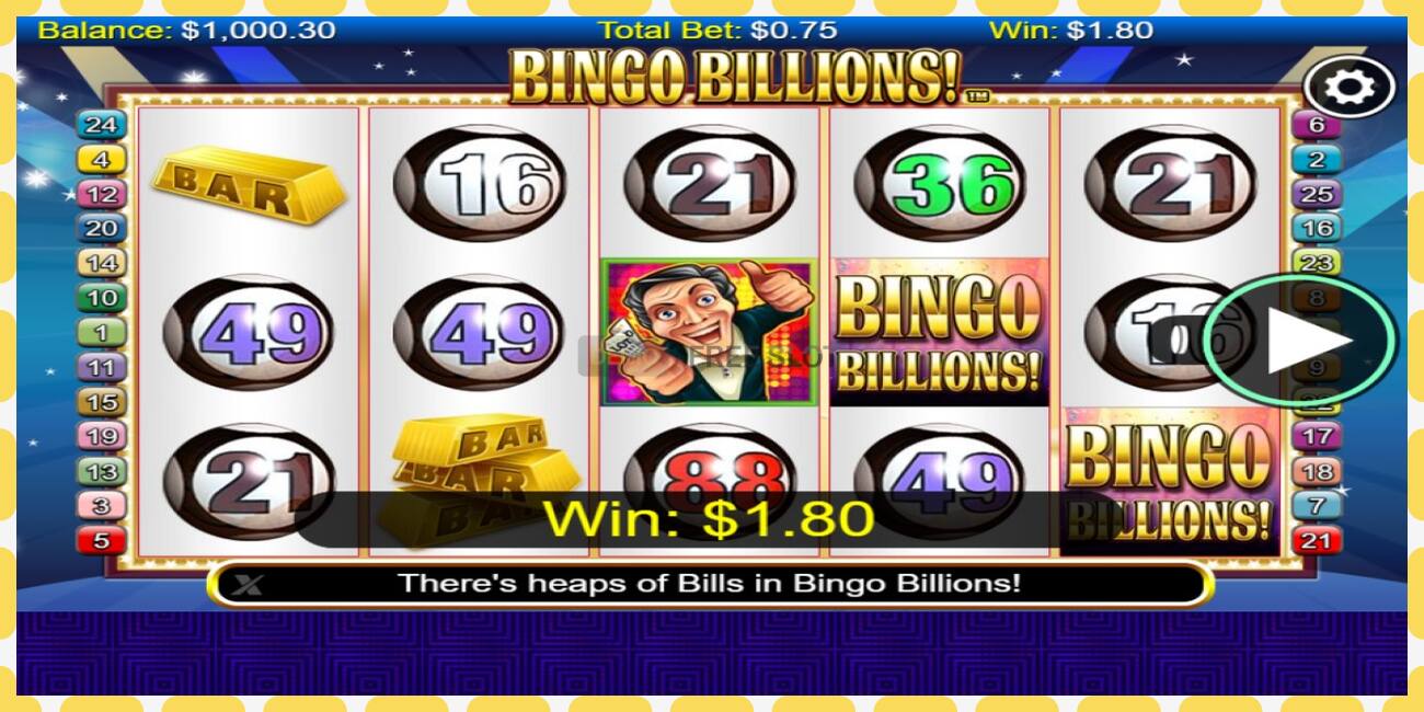 Demo slot Bingo Billions free and without registration, picture - 1