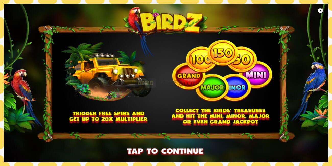 Demo slot BIRDZ free and without registration, picture - 1