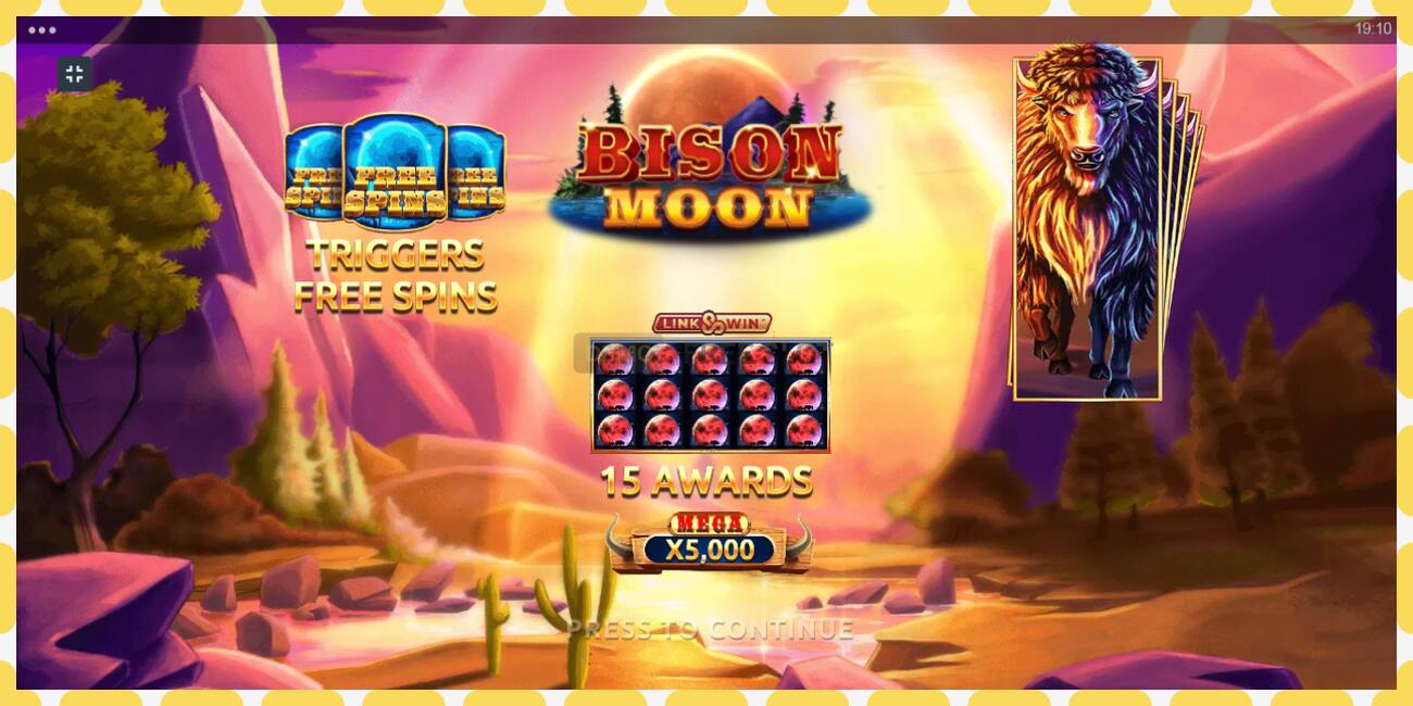 Demo slot Bison Moon Megaways free and without registration, picture - 1