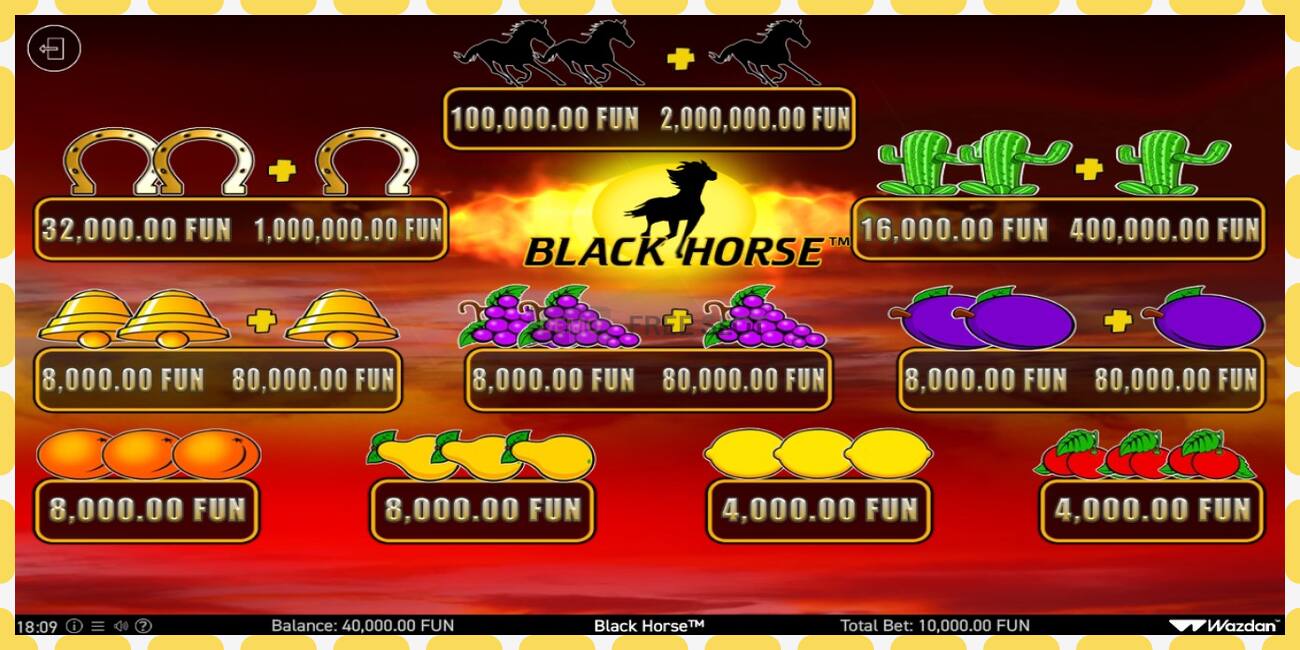 Demo slot Black Horse free and without registration, picture - 1