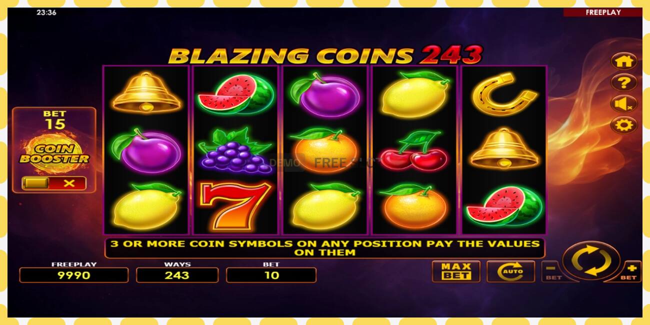 Yanayopangwa demo Blazing Coins 243 bure na bila usajili, picha - 1