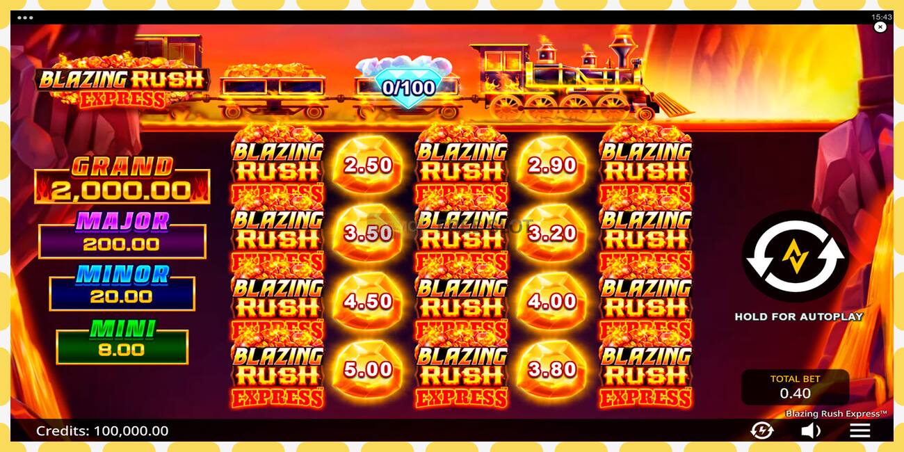 Demo slot Blazing Rush Express free and without registration, picture - 1