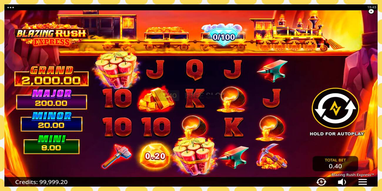 Demo slot Blazing Rush Express free and without registration, picture - 1