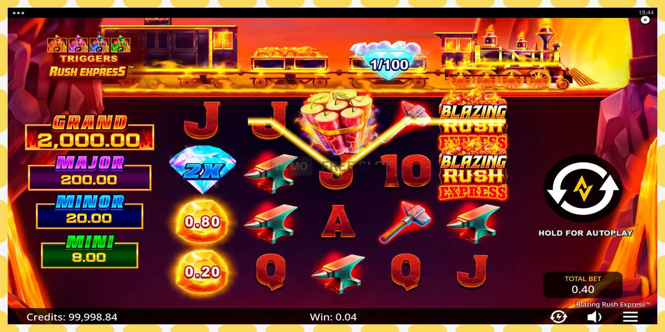 Demo slot Blazing Rush Express free and without registration, picture - 1