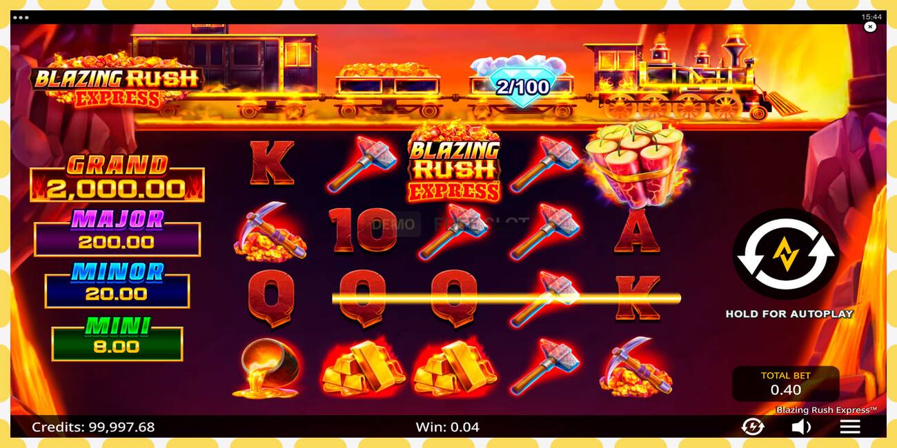 Demo slot Blazing Rush Express free and without registration, picture - 1