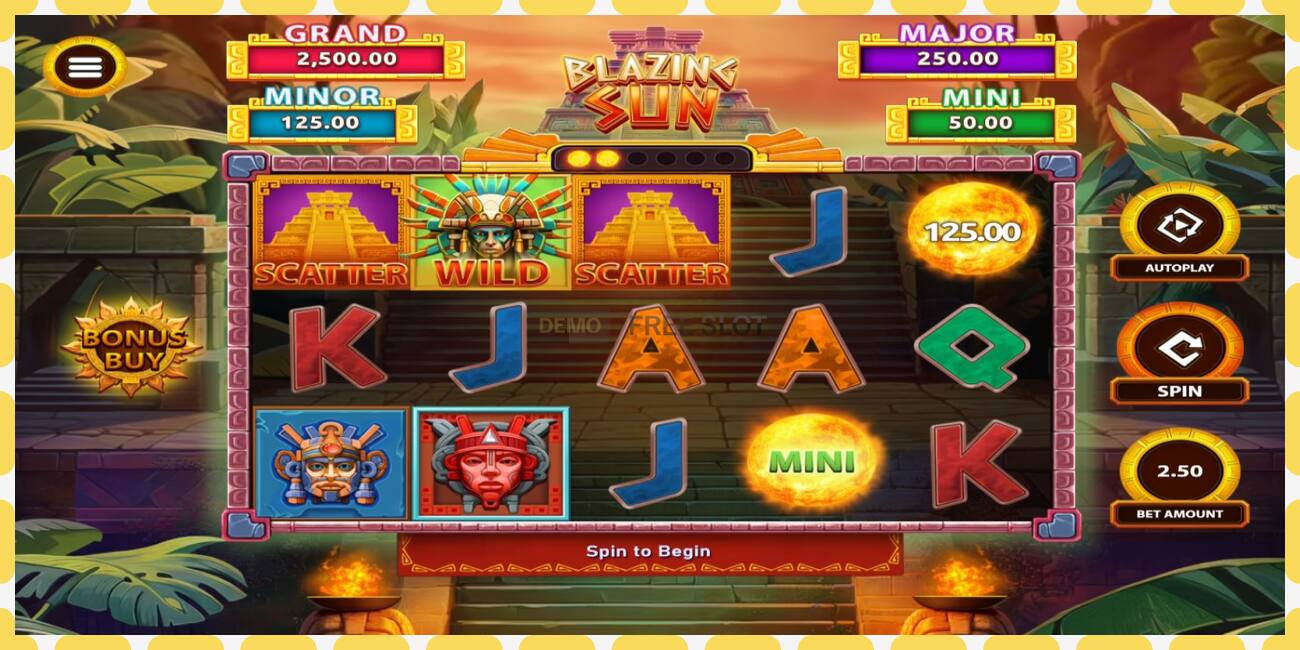 Demo slot Blazing Sun free and without registration, picture - 1