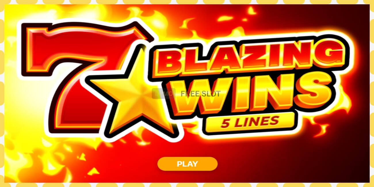 Demo slot Blazing Wins free and without registration, picture - 1