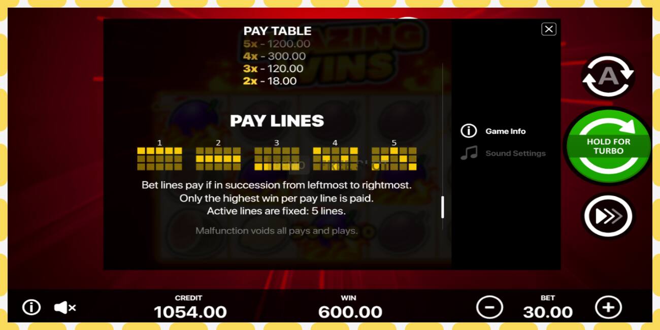 Demo slot Blazing Wins free and without registration, picture - 1