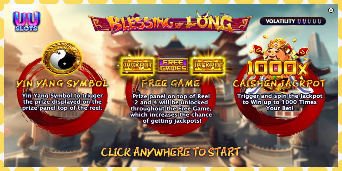 Demo slot Blessing of Long free and without registration, picture - 1