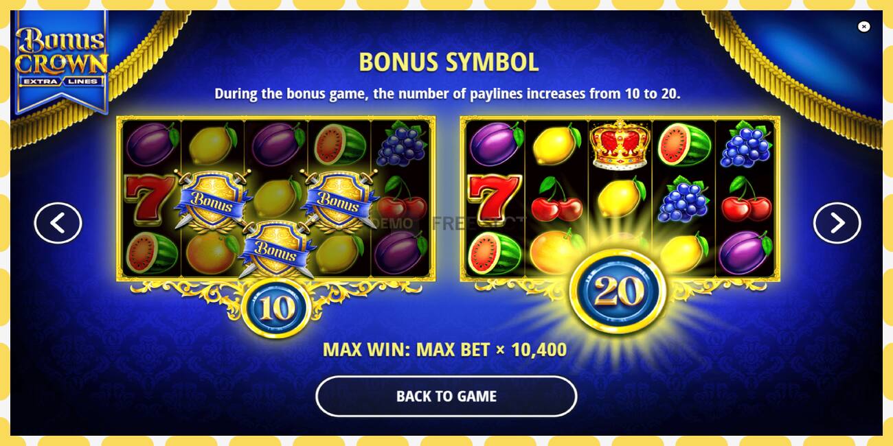 Demo slot Bonus Crown free and without registration, picture - 1